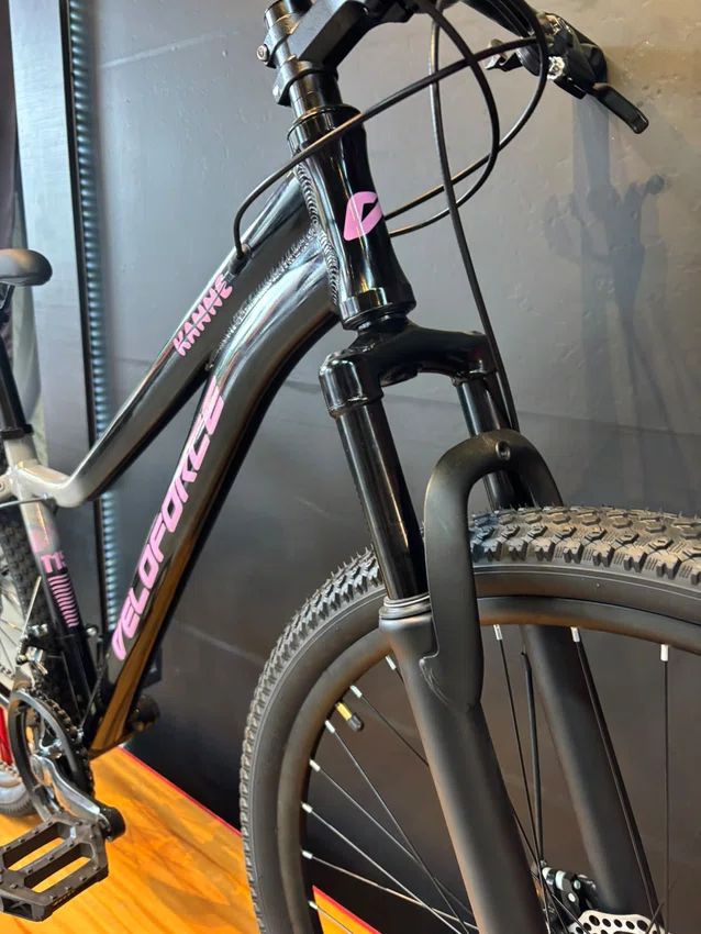 Bicicleta a29 veloforce kanne 21v preto/cinza/roxo