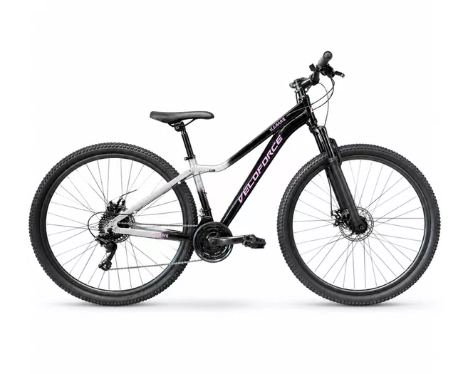 Bicicleta a29 veloforce kanne 21v preto/cinza/roxo