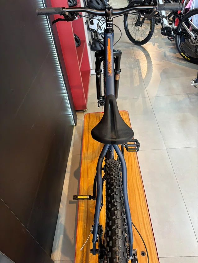 Bicicleta A29 Vibe Shimano 21v Azul Petroleo/Laranja
