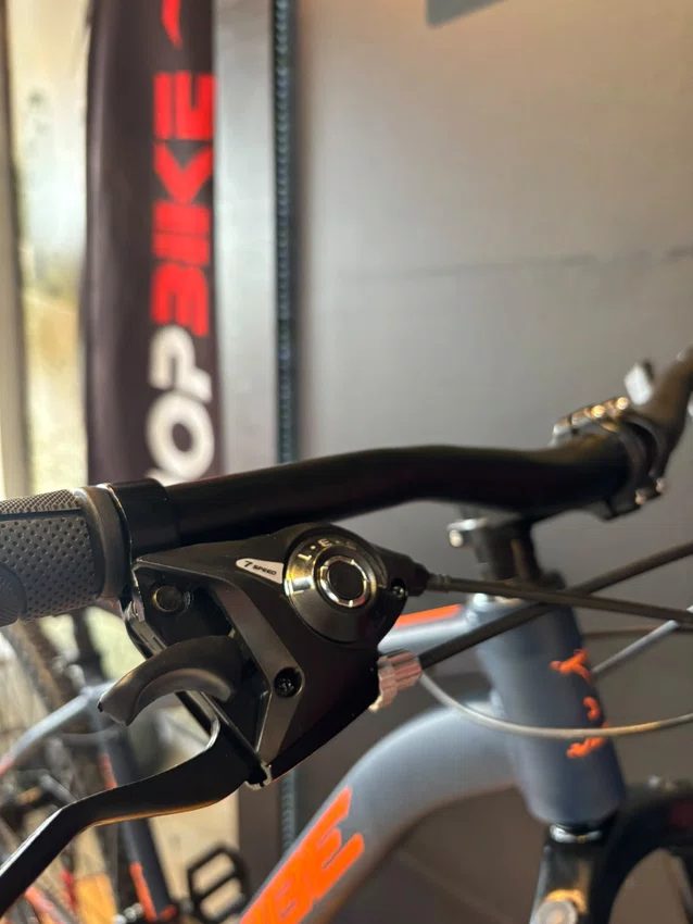 Bicicleta A29 Vibe Shimano 21v Azul Petroleo/Laranja