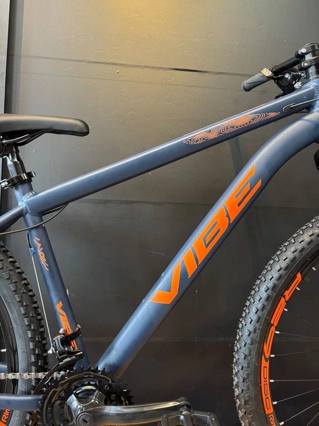 Bicicleta A29 Vibe Shimano 21v Azul Petroleo/Laranja