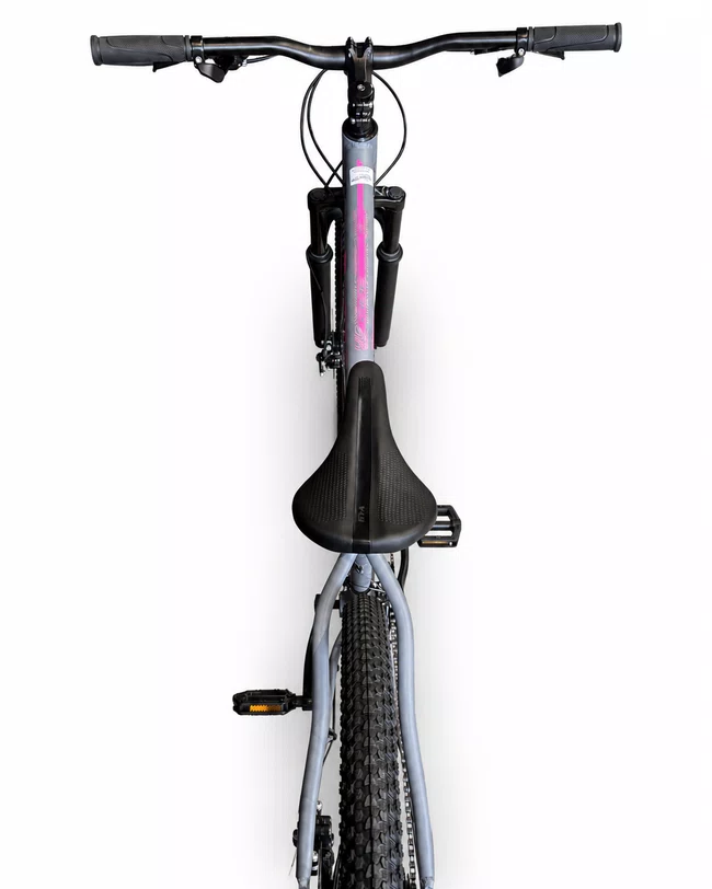 Bicicleta A29 Vibe Shimano 21V Cinza Concreto/Rosa