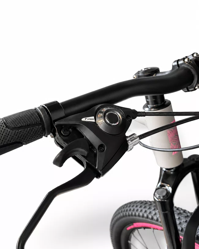 Bicicleta A29 Vibe Shimano 21V Cinza Concreto/Rosa