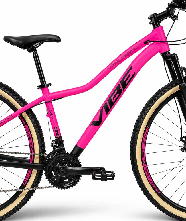 Bicicleta A29 Vibe shimano 21V Rosa/Preto