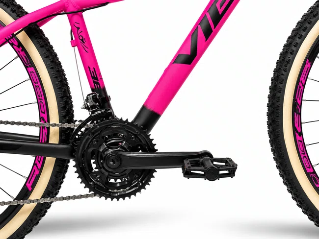 Bicicleta A29 Vibe shimano 21V Rosa/Preto