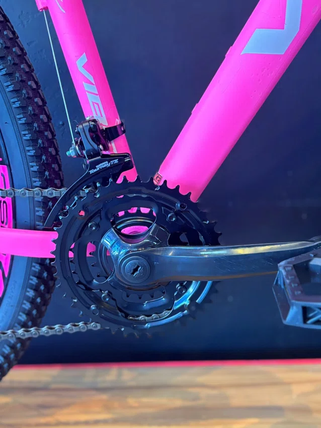 Bicicleta a29 vibe shimano 21v t-15 rosa neon