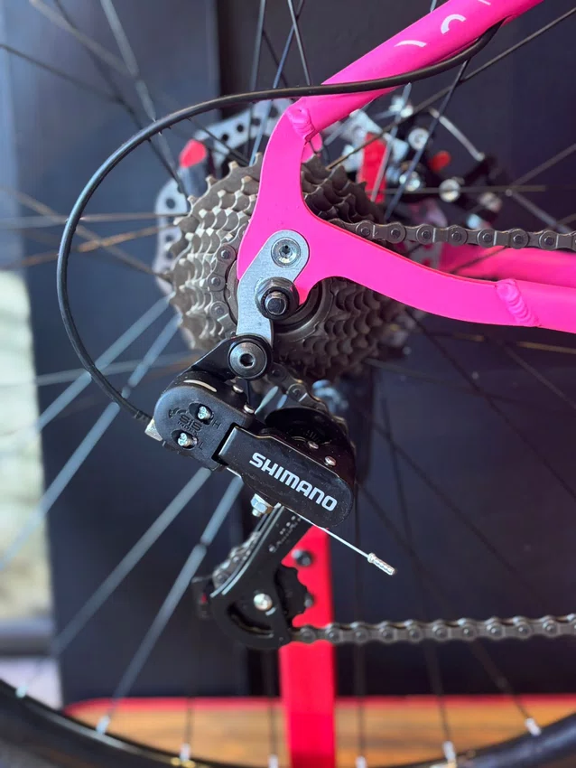 Bicicleta a29 vibe shimano 21v t-15 rosa neon