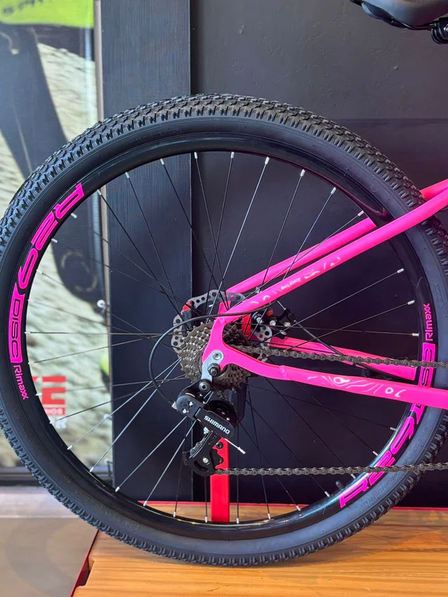 Bicicleta a29 vibe shimano 21v t-15 rosa neon