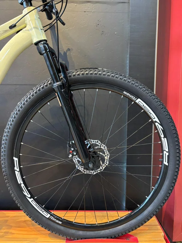 Bicicleta a29 vibe shimano 21v t-17 bege/preto