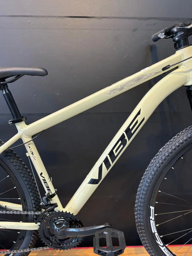Bicicleta a29 vibe shimano 21v t-17 bege/preto