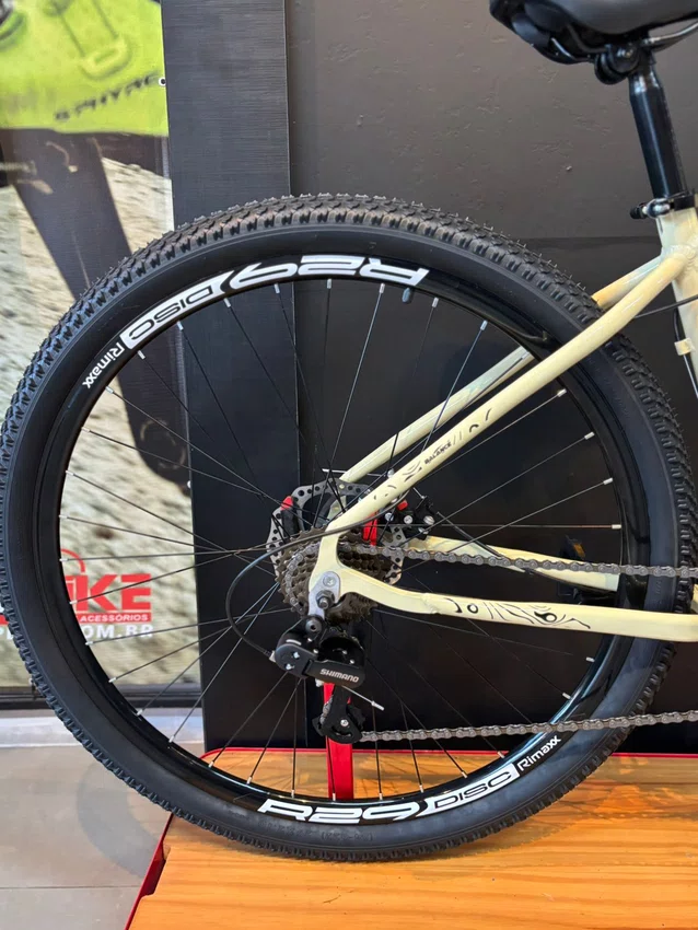 Bicicleta a29 vibe shimano 21v t-17 bege/preto
