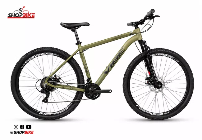 Bicicleta A29 Vibe Shimano 21v Verde Militar