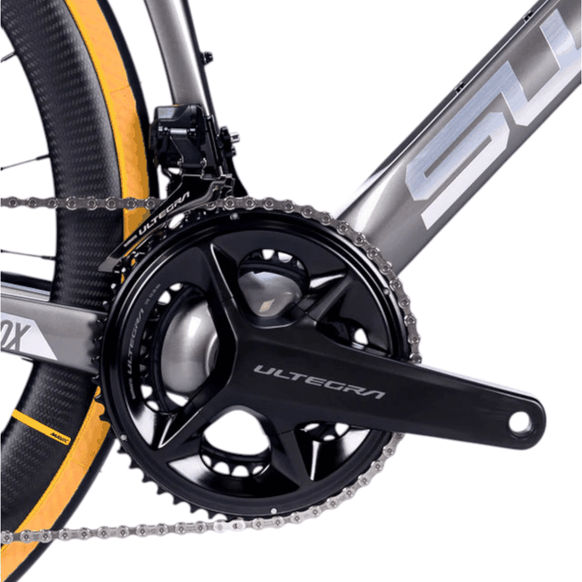 Bicicleta Racevox Aro 700 Swift/Sense Evo Disc 2025 Ultegra 24v Cinza e Prata