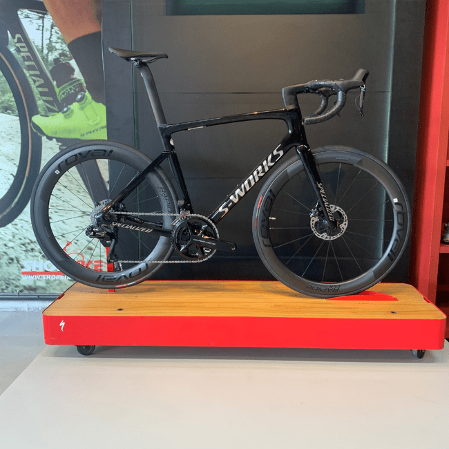Bicicleta Specialized S-Works Tarmac SL7 Aro 700 Dura-Ace 24v 2023 Preto e Prata