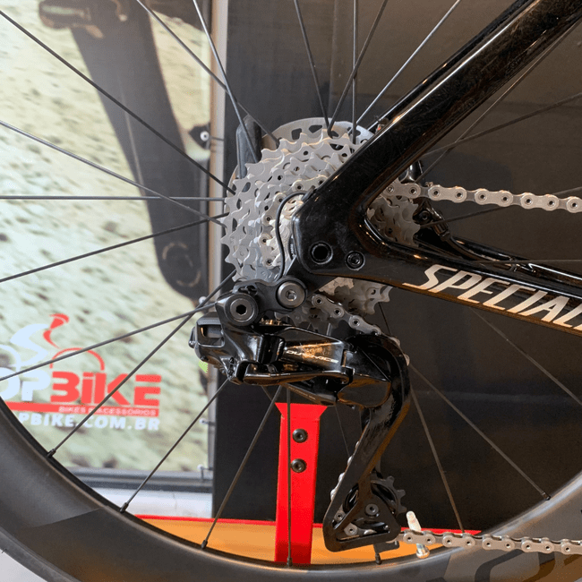 Bicicleta Specialized S-Works Tarmac SL7 Aro 700 Dura-Ace 24v 2023 Preto e Prata