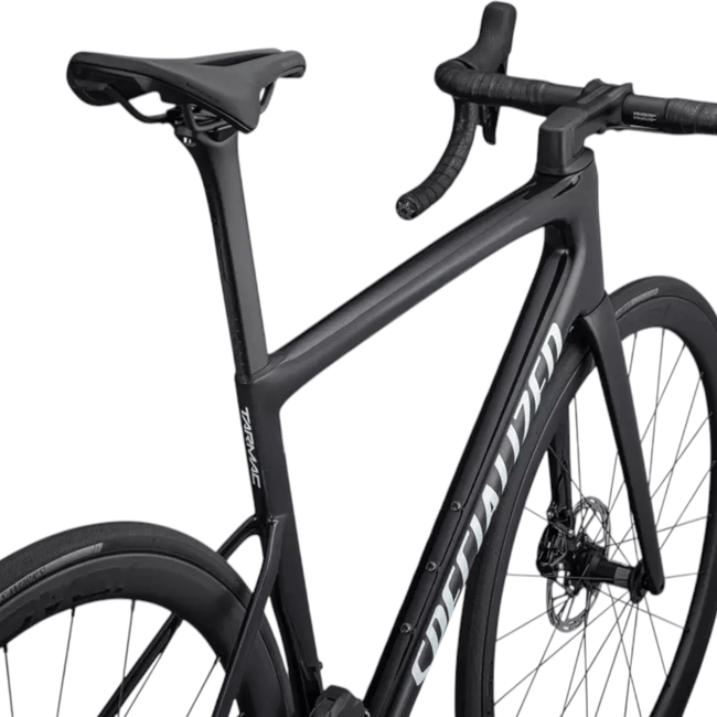 Bicicleta Specialized Tarmac SL8 Expert Aro 700 Sram Rival 24v Azul Marinho Metálico e Azul Astral Pérola