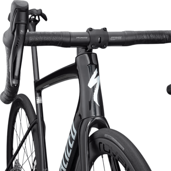 Bicicleta Specialized Tarmac SL8 Expert Aro 700 Sram Rival 24v Azul Marinho Metálico e Azul Astral Pérola