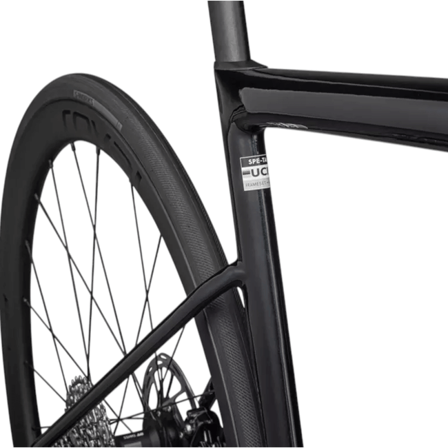 Bicicleta Specialized Tarmac SL8 Expert Aro 700 Sram Rival 24v Azul Marinho Metálico e Azul Astral Pérola