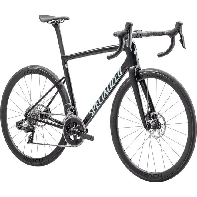 Bicicleta Specialized Tarmac SL8 Expert Aro 700 Sram Rival 24v Azul Marinho Metálico e Azul Astral Pérola