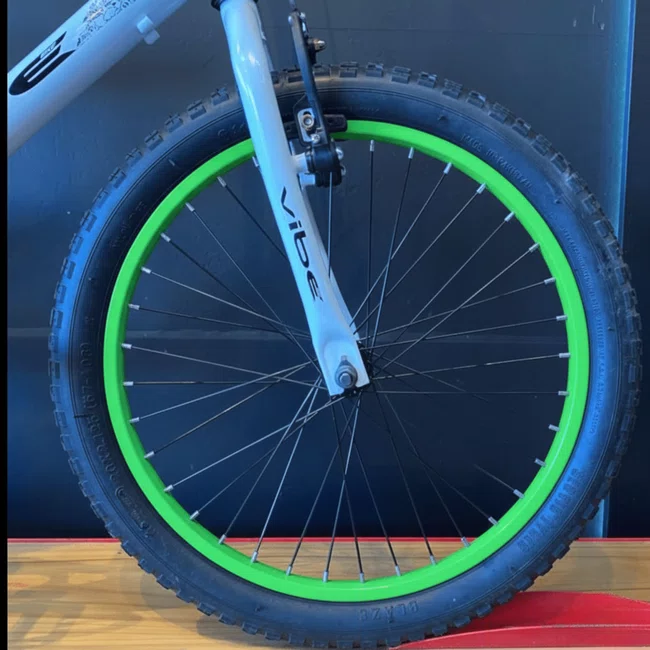 Bicicleta Aro20 Vibe Cross Branco, Preto e Verde