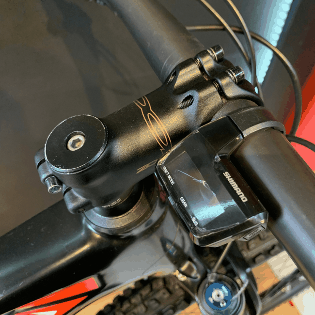Bicicleta BMC Fourstroke Aro 29 XT DI2 22v T-17 Preto e Laranja e Branco - Seminova