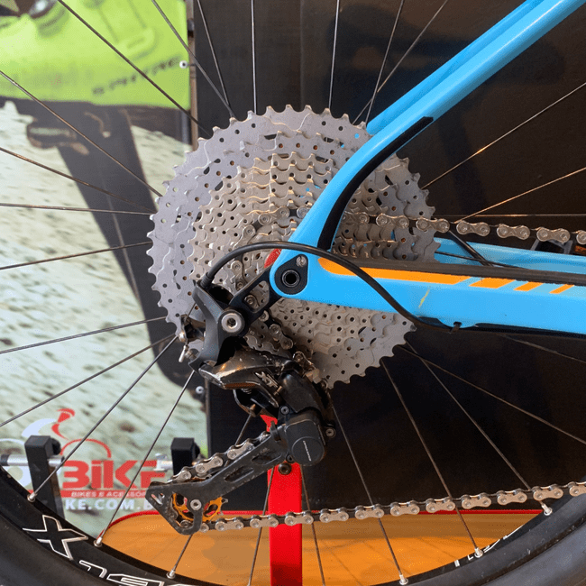 Bicicleta BMC Team Elite 02 Aro 29 XT 11v Azul e Preto e Laranja - Seminova
