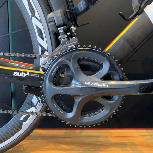 Bicicleta BMC Timemachine TMR01 Aro 700 Shimano Ultegra 20v Preto e Verde e Amarelo - Seminova