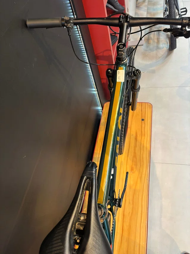 Bicicleta Caloi Elite 20 Aro 29 SRAM NX 12v Verde/Vermelho Seminova