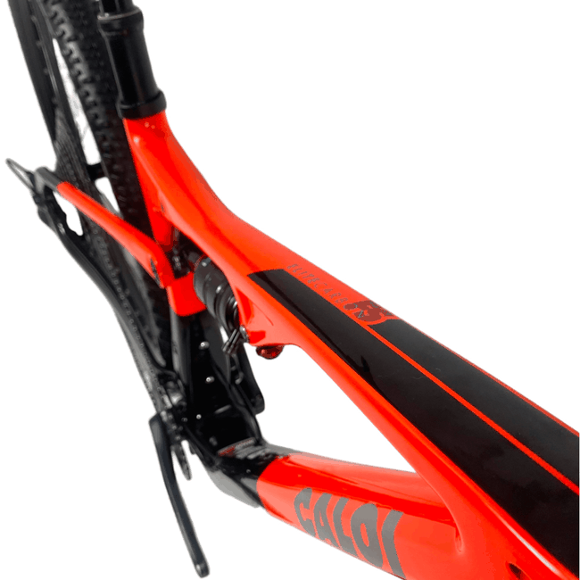 Bicicleta Caloi Elite Carbon FS Aro 29 SLX 12V Vermelha e Preta - Seminova