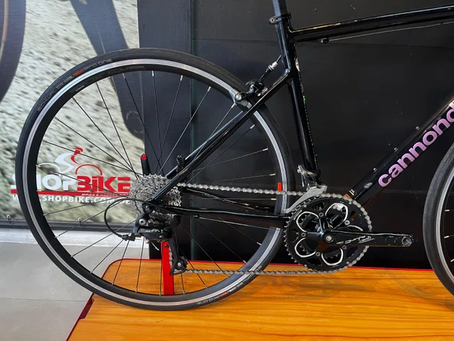 Bicicleta Cannondale Caad Aro 700 Optimo 3 Sora 18V Preta - Seminova