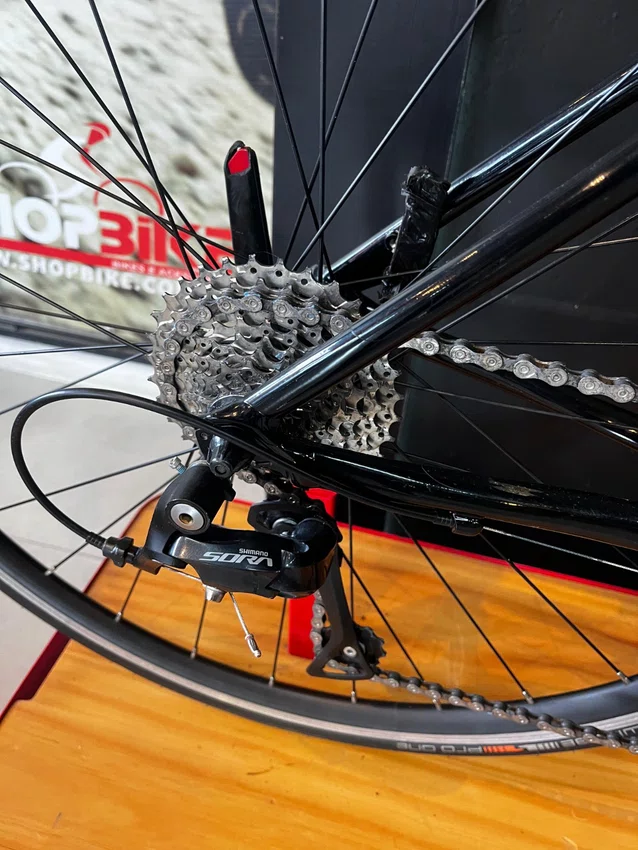 Bicicleta Cannondale Caad Aro 700 Optimo 3 Sora 18V Preta - Seminova