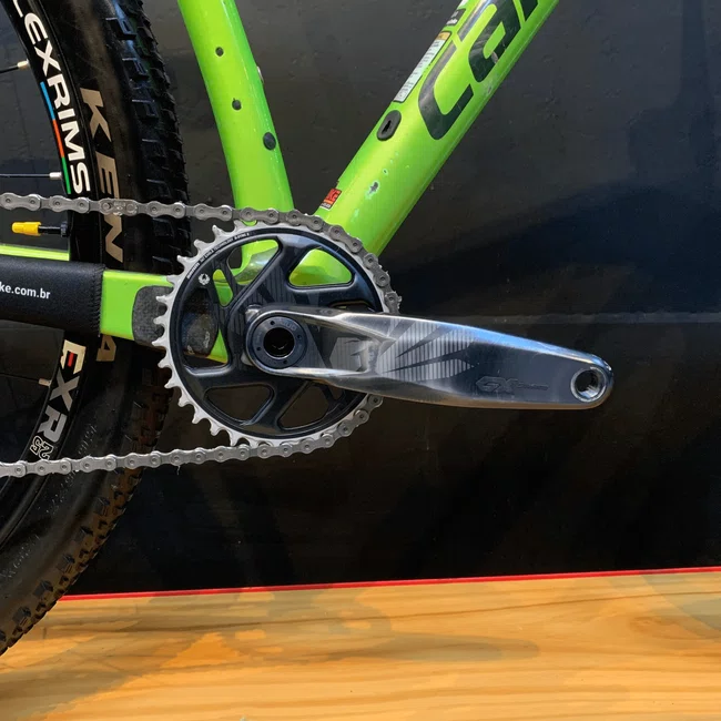 Bicicleta Cannondale FSI Carbon Aro 29 GX 12v Verde e Preto - Seminova