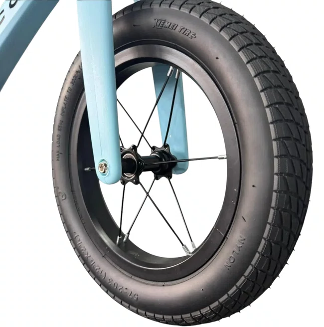 Bicicleta colli Aro 12 Balance Azul Champanhe e Pretoㅤㅤ