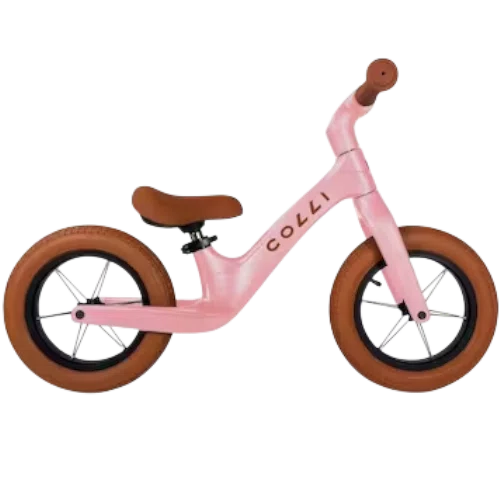 Bicicleta Colli Aro 12 Balance Rosa e Marron