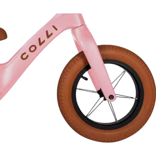 Bicicleta Colli Aro 12 Balance Rosa e Marron