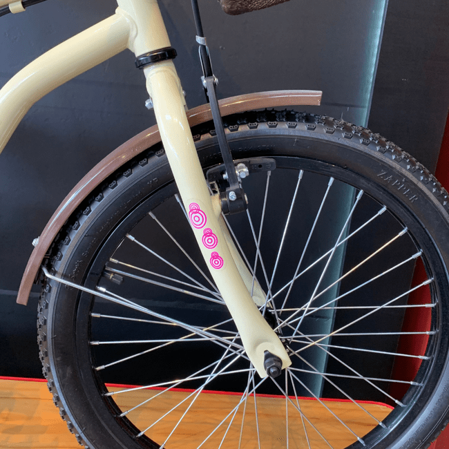 Bicicleta Dalannio Beach Retrô Aro 20 Feminina Bege e Marrom