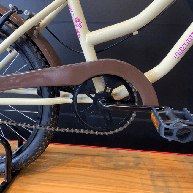Bicicleta Dalannio Beach Retrô Aro 20 Feminina Bege e Marrom