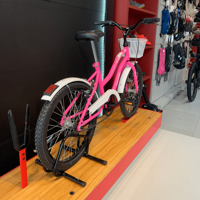 Bicicleta Dalannio Beach Retrô Aro 20 Feminina Rosa Chiclete