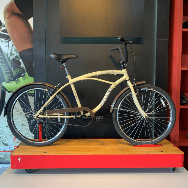 Bicicleta Dalannio Beach Aro 26 Masculina Bege e Marromㅤㅤㅤ