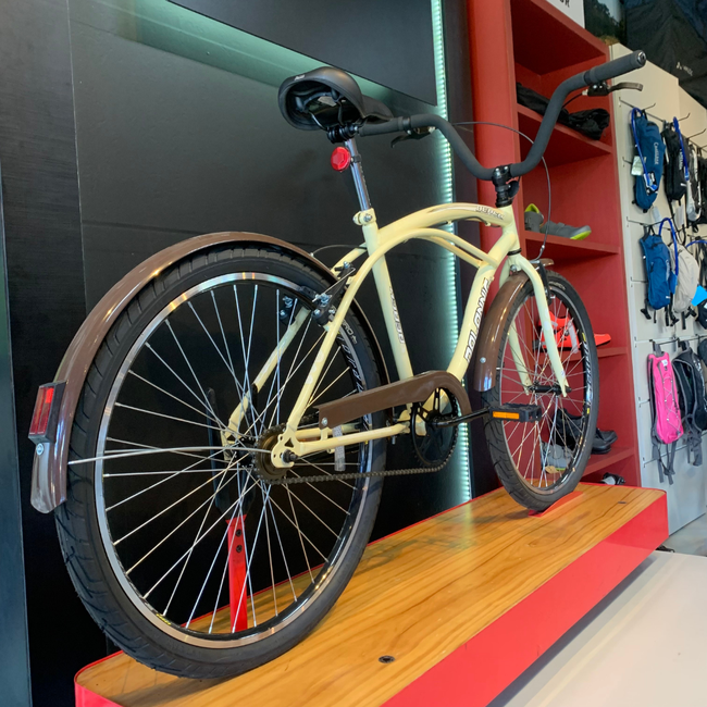 Bicicleta Dalannio Beach Aro 26 Masculina Bege e Marromㅤㅤㅤ