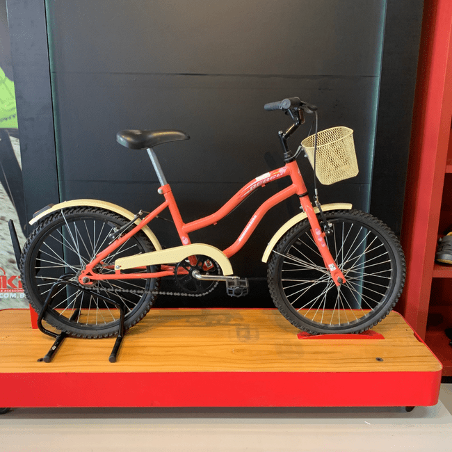 Bicicleta Dalannio Beach Retrô Aro 20 Feminina Salmão