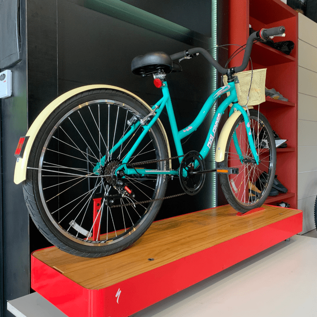 Bicicleta Dalannio Beach Retrô Aro 26 6v Feminina Azul Turquesa