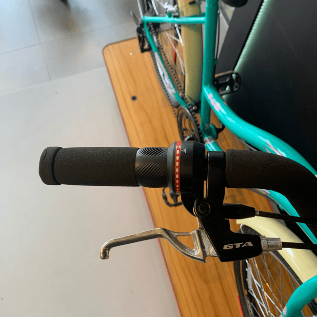 Bicicleta Dalannio Beach Retrô Aro 26 6v Feminina Azul Turquesa