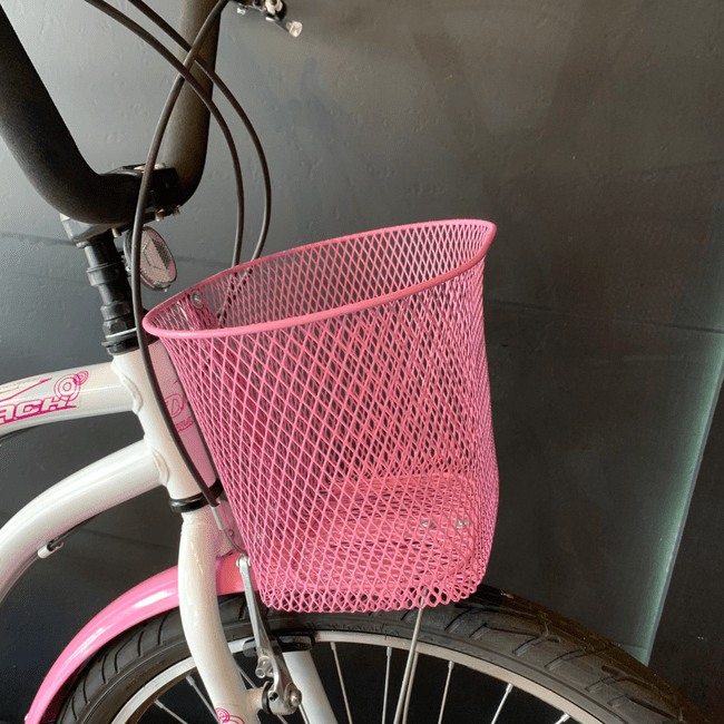 Bicicleta Dalannio Beach Retrô Aro 26 6v Feminina Branco e Rosa