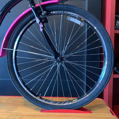 Bicicleta Dalannio Beach Retrô Aro 26 Feminina Preto e Rosa