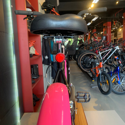Bicicleta Dalannio Beach Retrô Aro 26 Feminina Preto e Rosa