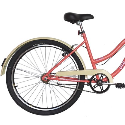Bicicleta Dalannio Beach Retrô Aro 26 Feminina Salmão