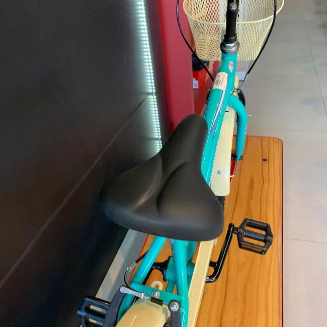 Bicicleta Dalannio Beach Retro Feminina Aro 20 Azul Turquesa