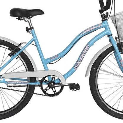 Bicicleta Dalannio Beach Retrô Aro 26 Feminina Azul Bebê