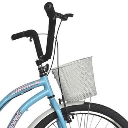 Bicicleta Dalannio Beach Retrô Aro 26 Feminina Azul Bebê